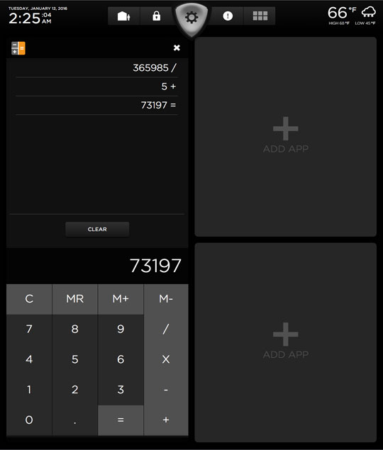 Calculator Vertical