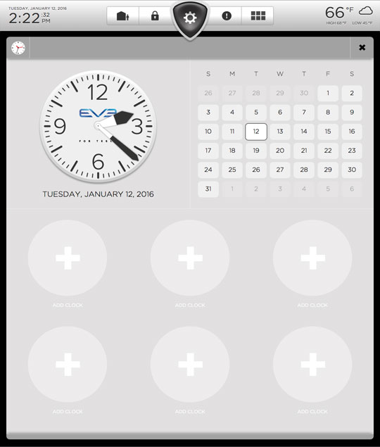 World Clock Full Screen