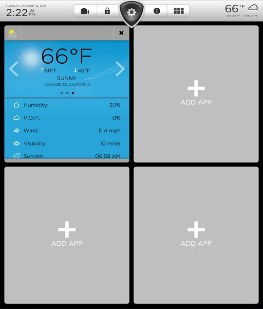 Weather 1/4 Screen