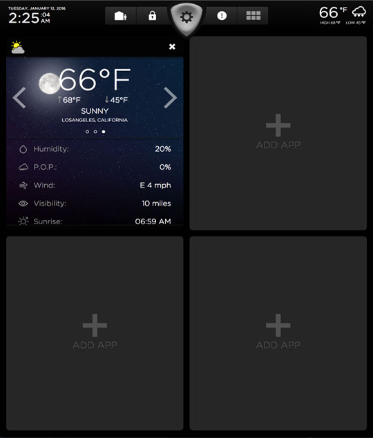 Weather 1/4 Screen